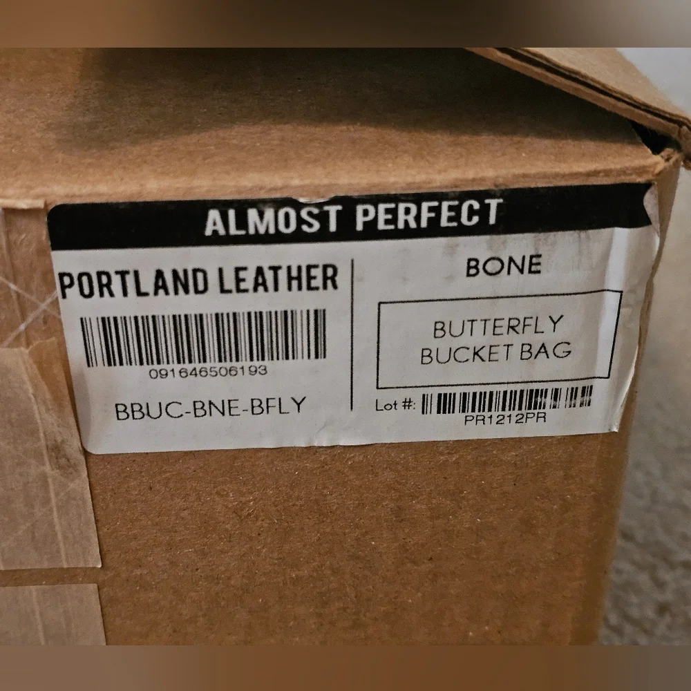 Portland Leather Goods Butterfly Bag In Bone - Picture 13 of 16